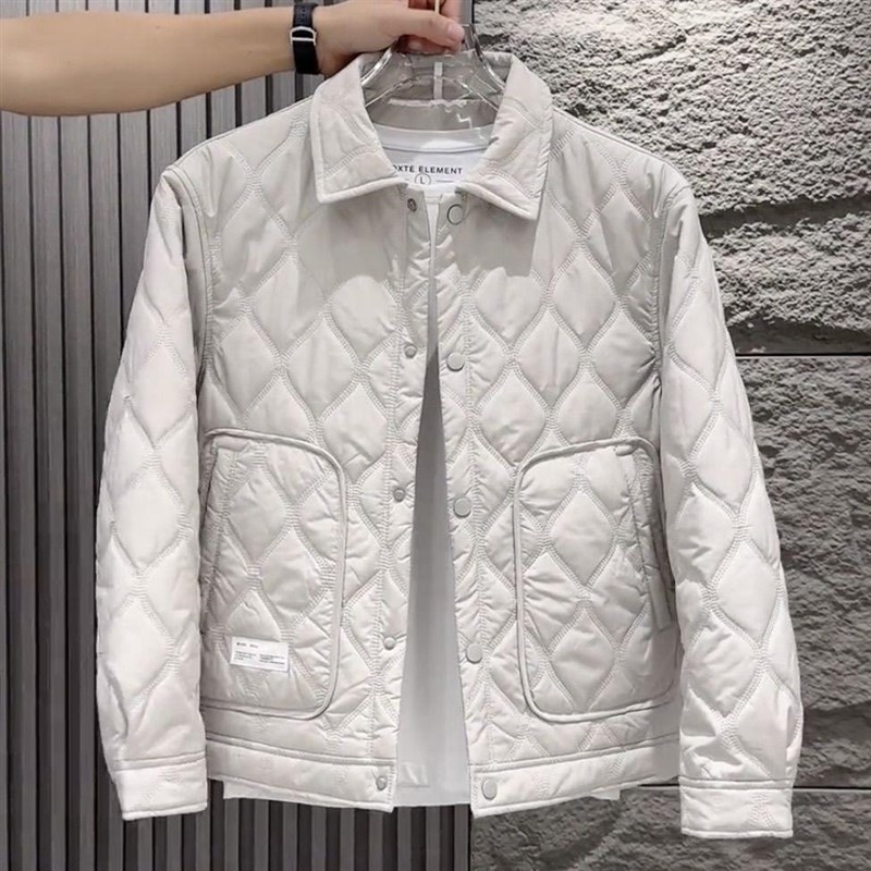 男士翻领二棉夹克外套时尚简约保暖舒适棉衣简约休闲百搭棉服上衣