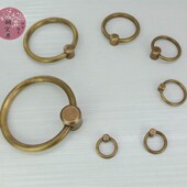 铜宜居仿古中式 饰 纯铜圆环门环古铜大门拉手拉环复古铜把手门环装