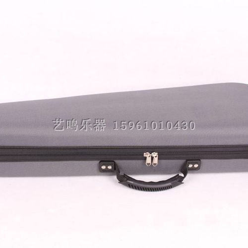 艺鸣乐器 4/4EVA复合材料随行三角小提琴盒  双肩防水黑灰蓝红色