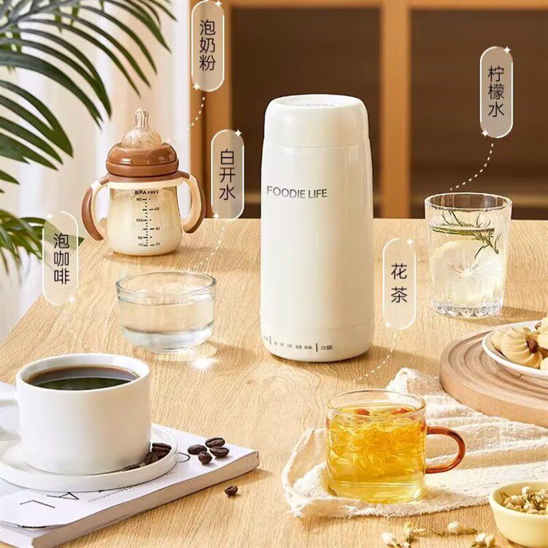便携烧水保温杯旅行小型迷你304电热养生杯电炖杯电煮杯煮粥神器