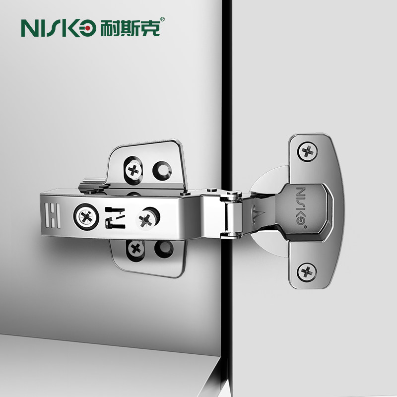 耐斯克厨房橱柜门铰链飞机烟斗合页衣柜阻尼液压缓冲固三段力绞链