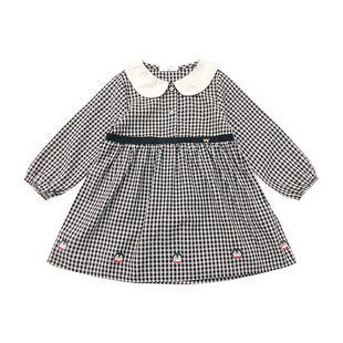 公主裙 儿童洋气格子裙子小童春秋宝宝秋季 女童连衣裙秋装 2021新款