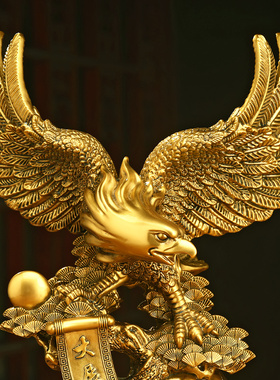 大展宏图老鹰摆件新中式招财客厅老板办公室装饰品公司开业礼品