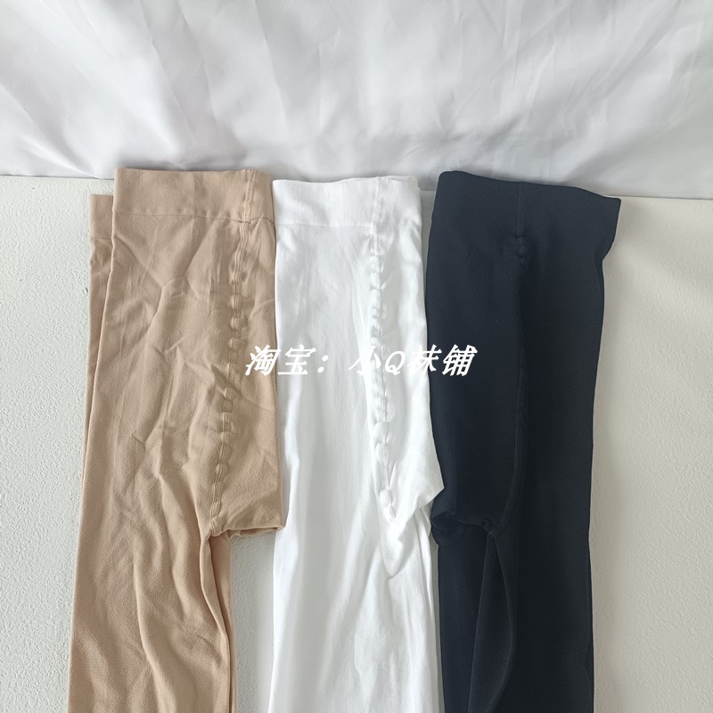 分趾丝袜加长男女白色内搭裤袜天鹅绒弹力大尺码舞蹈裤袜cos二次
