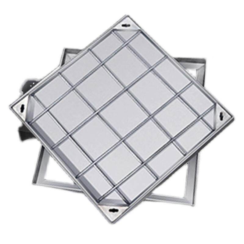 VLEN 不锈钢隐形井盖 方形下水道铺砖沙井盖装饰窨井盖钢筋隐藏式