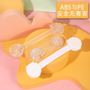 双开门冰箱儿童安全锁防止宝宝开抽屉柜子门锁扣防开扣防猫咪开门