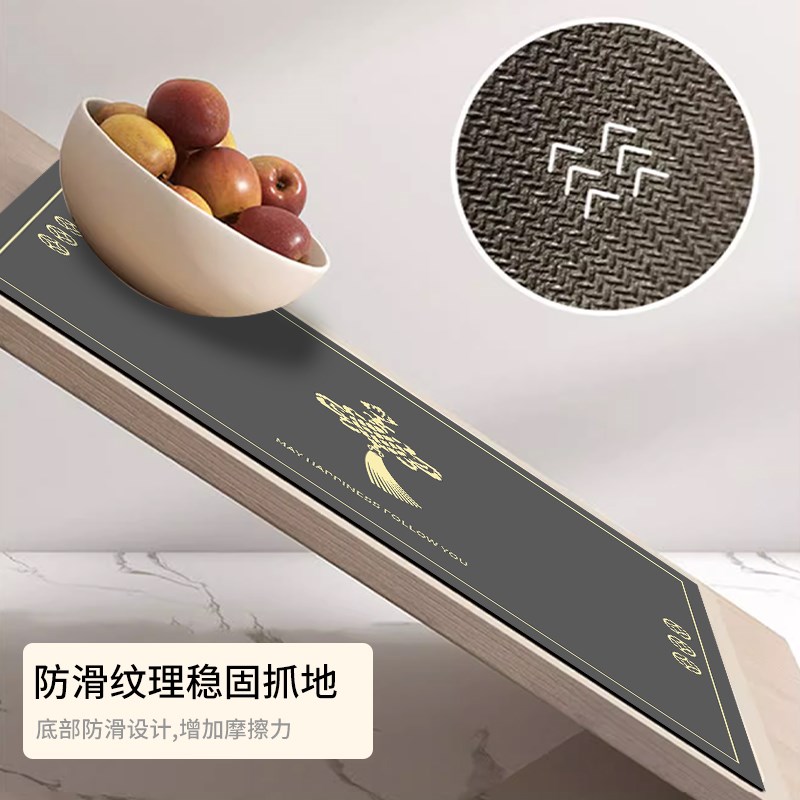 厨房满铺地垫硅藻泥吸水防滑防油防污大面积垫子毯子