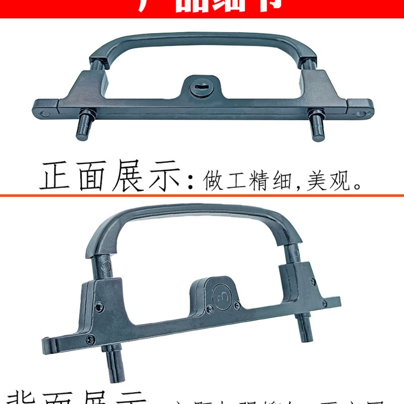 金刚网纱窗两点锁易拆洗三推纱窗双点锁框中框防盗纱窗带钥匙锁具