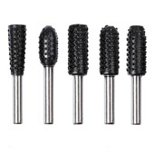 电动打磨头茶盘根雕打磨头旋转钨钢锉刀套装 木雕木工工具6mm柄