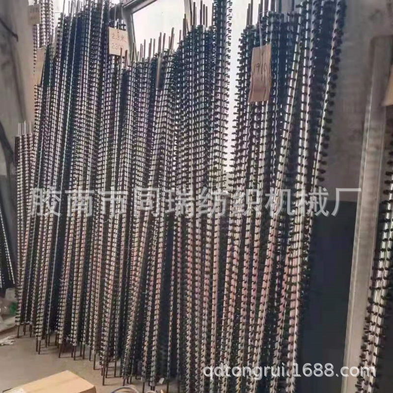 无纺布梳理机配件 不锈钢毛刷 螺旋毛刷
