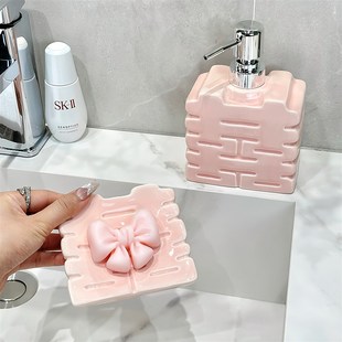 结婚喜庆香皂盒喜沥水轻s奢家用肥皂盒高颜值新婚陪嫁嫁妆婚庆用