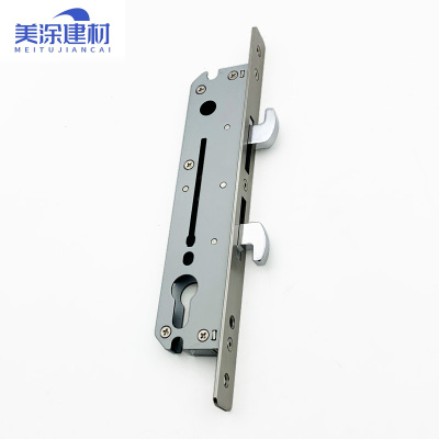 断桥铝合金门锁钩子锁推拉门锁双钩B锁体锁芯中心距30/35重型门用