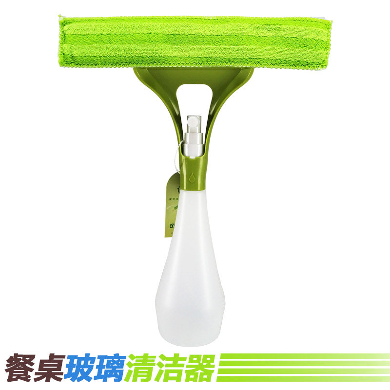 双面擦桌子神器挂水矽胶条家用饭店餐桌装清洁剂喷水刮玻璃转盘刮图片