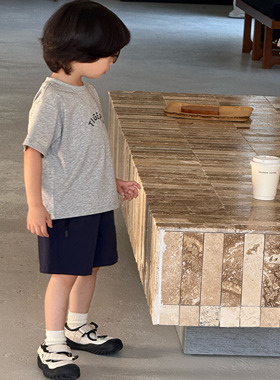 Pawn Tiger2025新款夏日儿童户外透气速干裤拉链口袋工装短裤