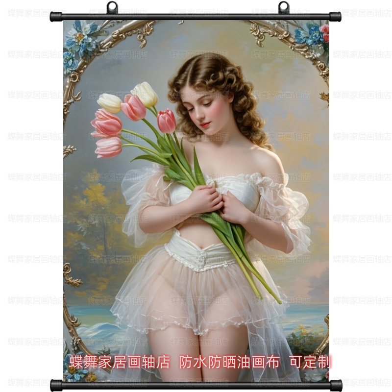 新款欧式性感美女挂画装饰画家居客厅玄关背景墙电视墙办公室装饰