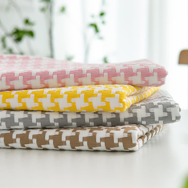 黑白千鸟格桌布北欧风格子棉麻布艺餐桌布茶几加厚盖布简约台王金