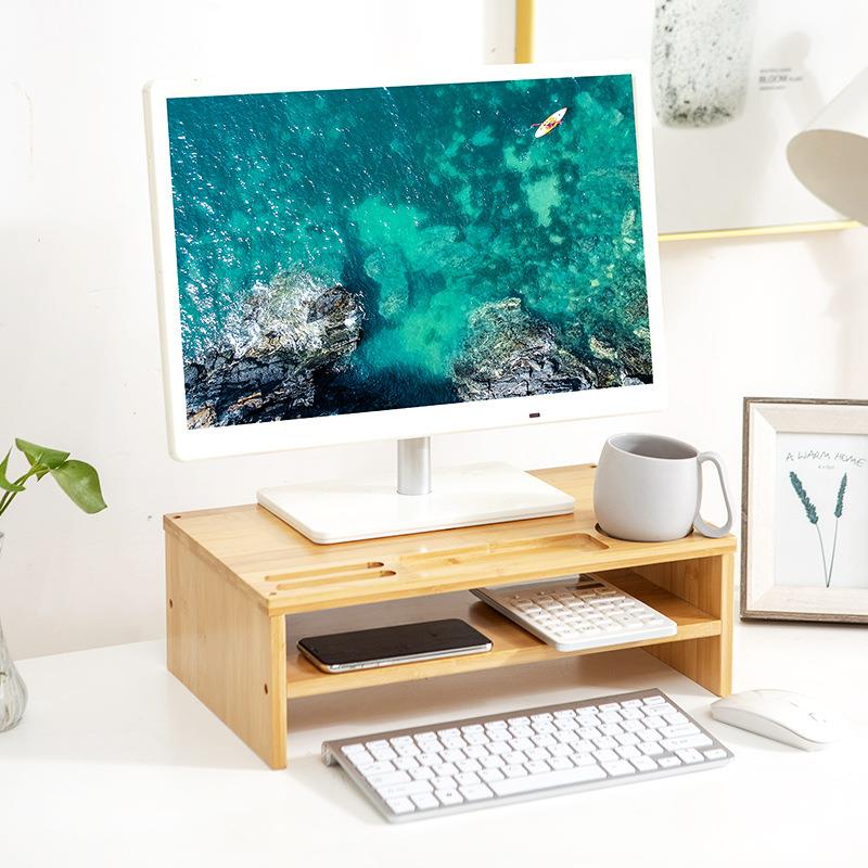 雅欧达加宽电脑显示器增高架办公桌面台式屏幕抬高架笔记本支架子