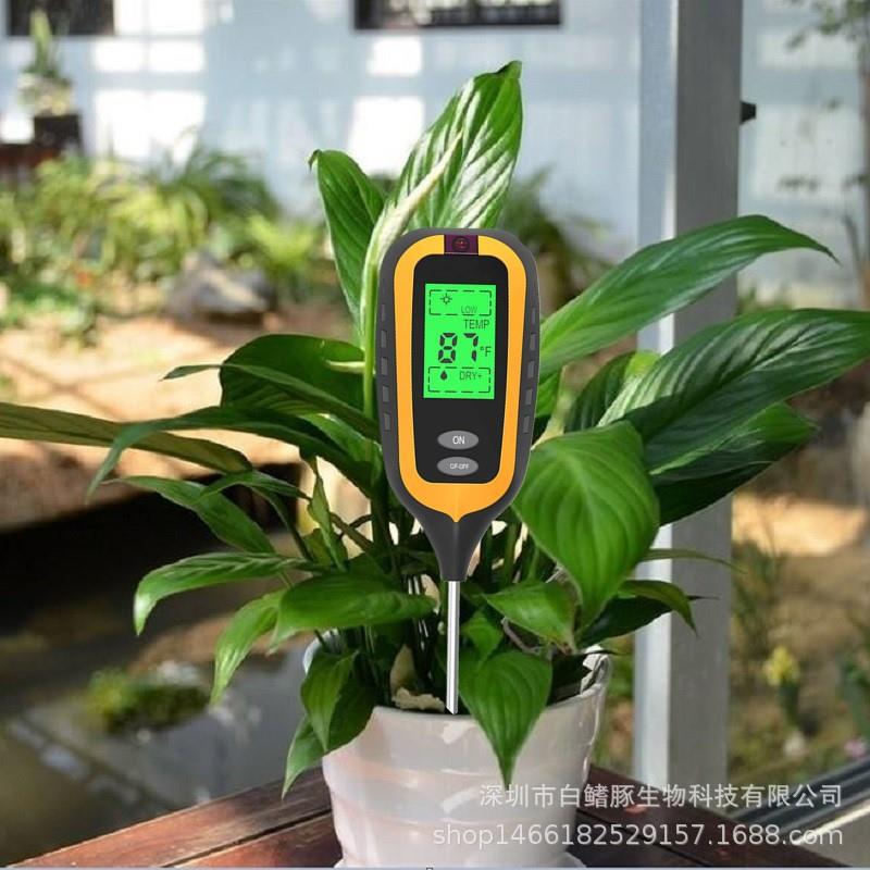新升级四合一土壤测试仪 ph计 土壤湿度计 光照度 精度0.1