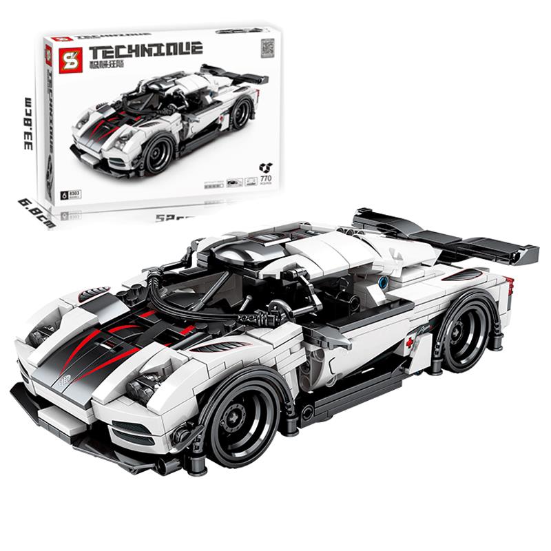 加致8303跑车赛车积木成人高难度拼装积木模型玩具摆件
