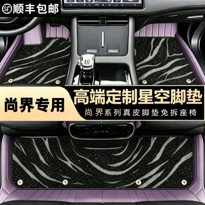 尚界专车专用全包围真皮星空脚垫