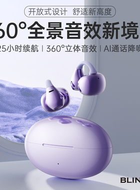 BLINBLIN蓝牙耳机耳夹式真无线蓝牙耳机防漏音立体声不痛耳机HM11
