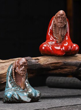 达摩家居桌面小创意手工玄关客厅办公室摆设鱼缸盆造景茶宠