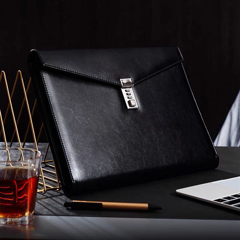 活页密码本多功能带锁文件夹商务谈客夹经理夹合同资料夹定制