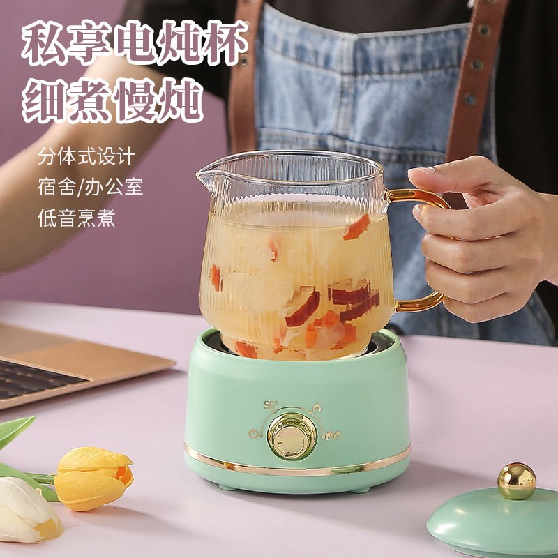 迷你养生壶家用防溢电炖杯办公室宿舍加热恒温小型煮花茶壶烧水杯