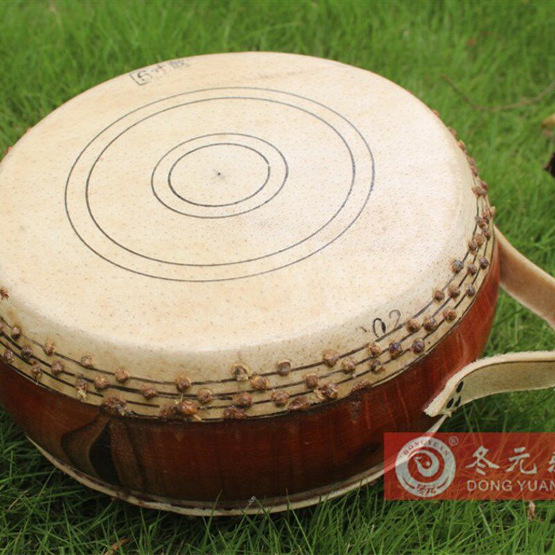 罗冬元79寸高音法事竹钉牛皮鼓战鼓川堂鼓竹钉鼓道士鼓