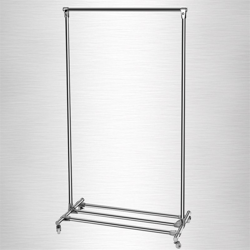 促销晾衣架落地不锈钢单杆式置地晾晒架晒衣架加厚伸缩凉衣挂衣架