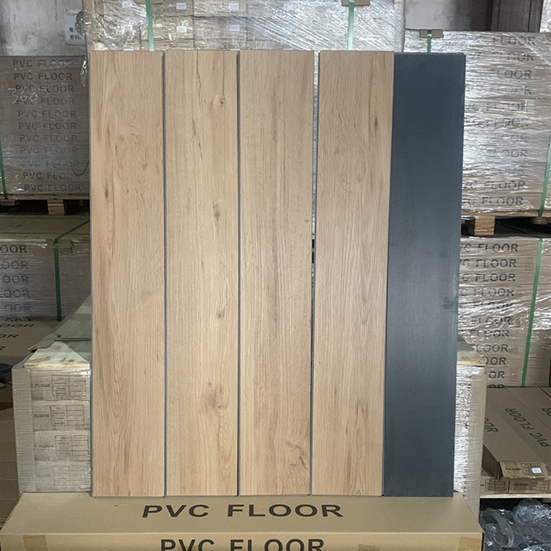 木纹PC石塑锁扣地砖mm厚石晶防水耐磨静音款复合翻新环保地板胶