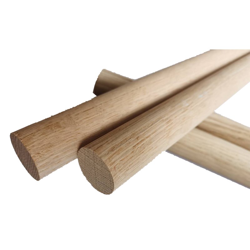 白橡实木板材圆棍半圆柱线条加工毕业设计DIY木棒造型木线条