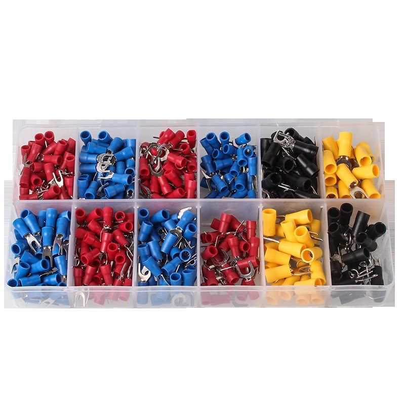 预绝缘接线端子冷压端子连接器叉形U型接线鼻压线耳种装只,电子/电工,接线端子,淘宝优惠券,粉丝福利购,淘宝优惠卷