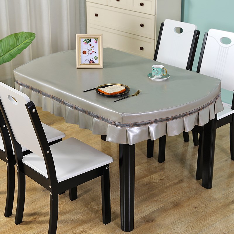 椭圆形茶几桌布客厅桌垫防水防油布艺垫家用现代简约餐桌欧式台布