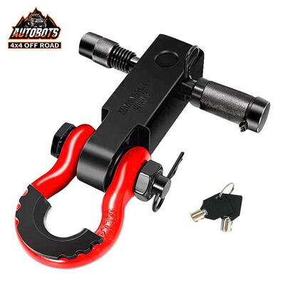 汽车人越野车锰钢拖车臂坦克3000拖车钩实心方口挂钩改装拖车卸扣