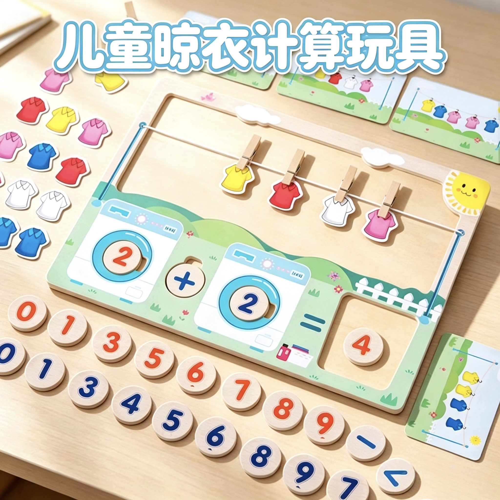 数学启蒙早教益智数字学习桌游