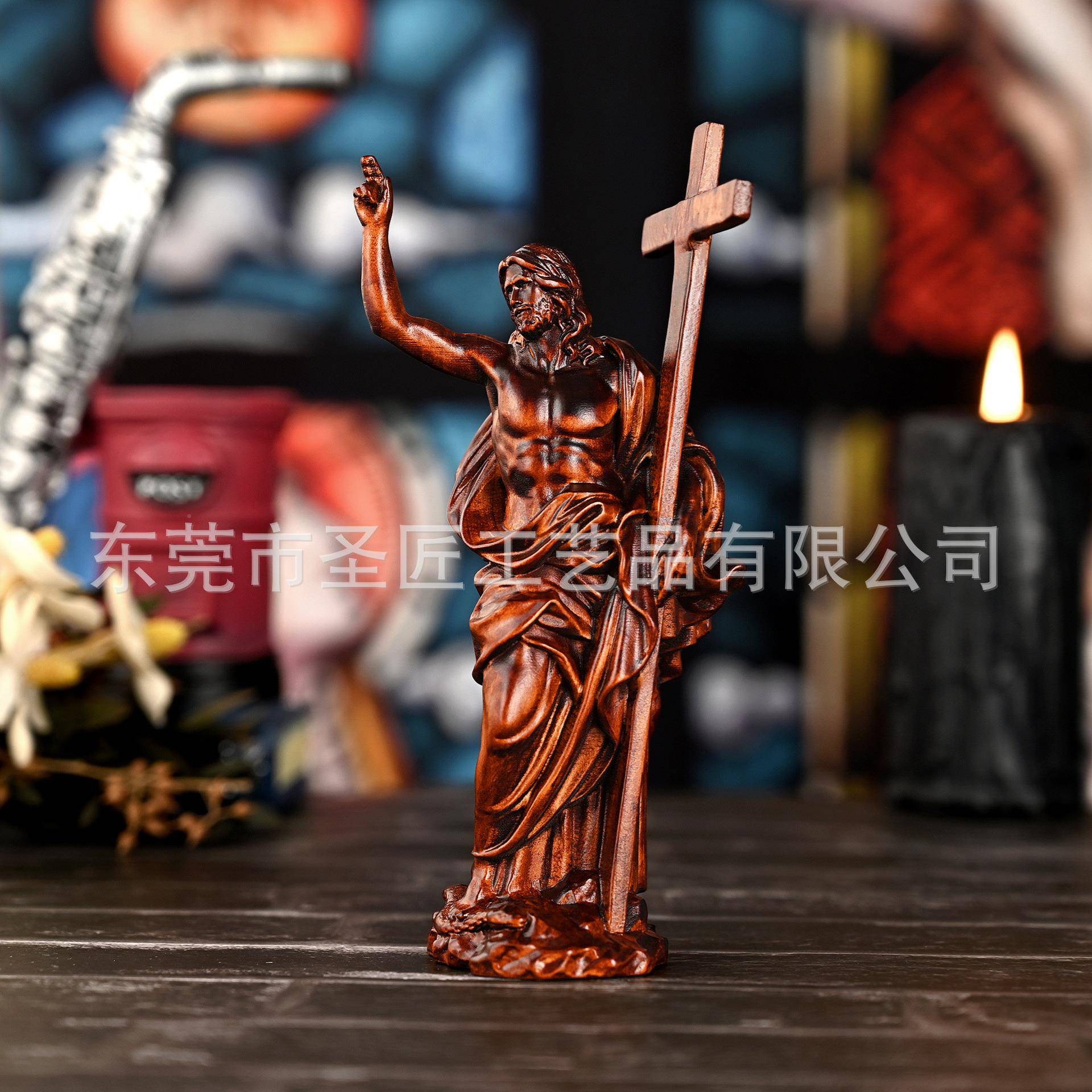欧式物雕像实黄木摆雕刻圆形BGRS0020雕塑人桌面装饰杨木木质工艺