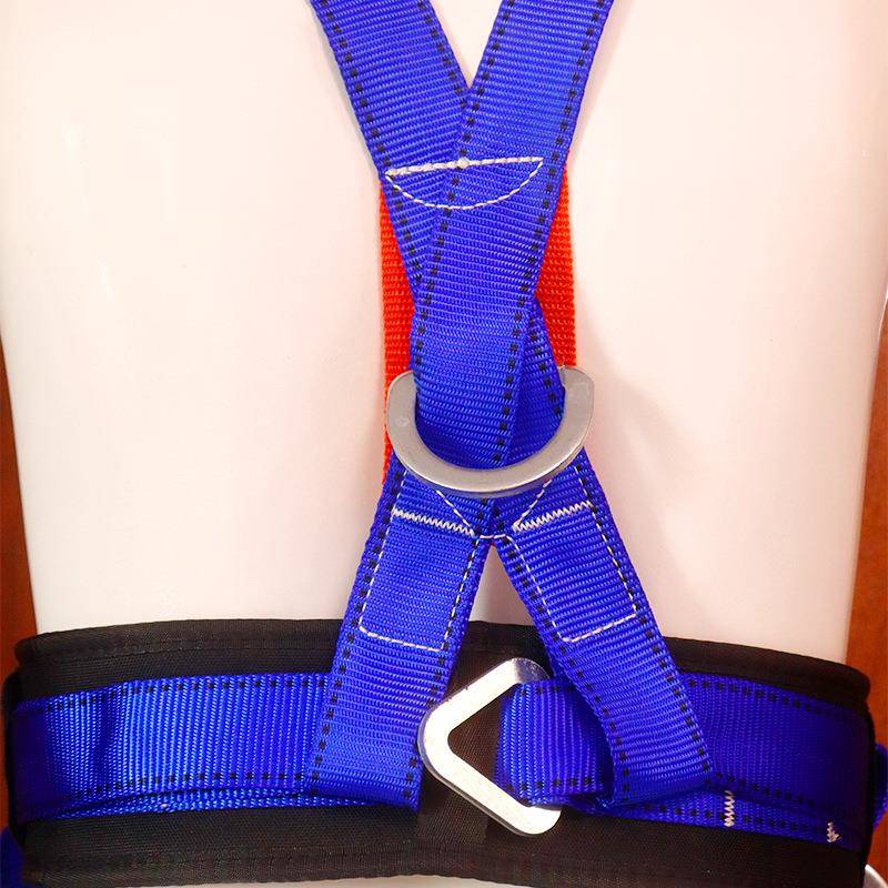 户外电工防围杆双控全背安全带高空业双全钩坠作全背WZG式安带