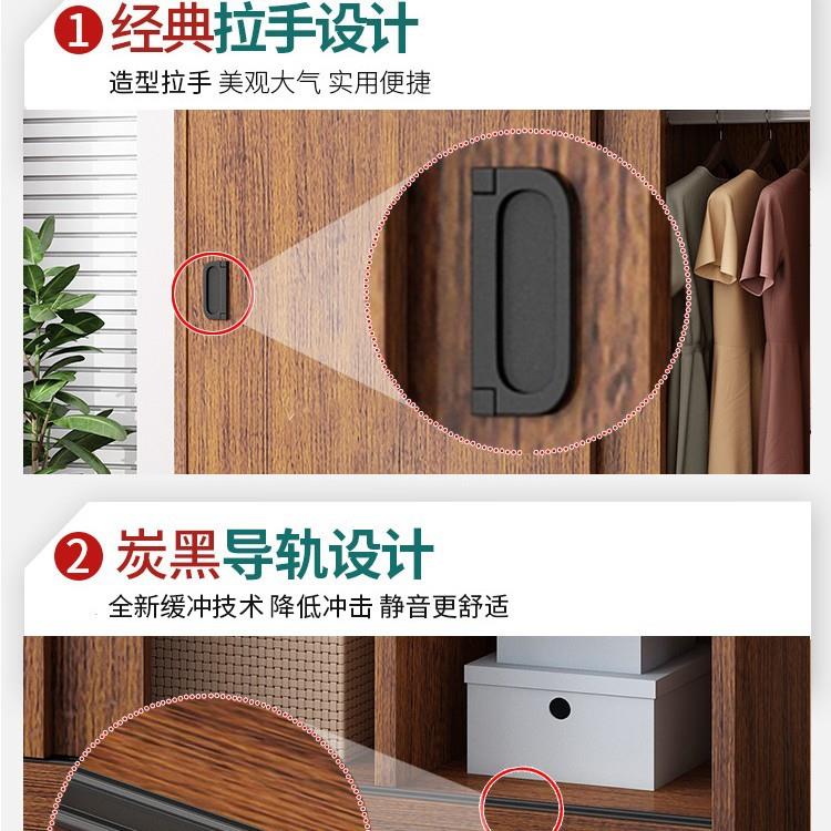 简易衣柜家用卧室2025新款爆款小户型女孩推拉门儿童柜子出租房用