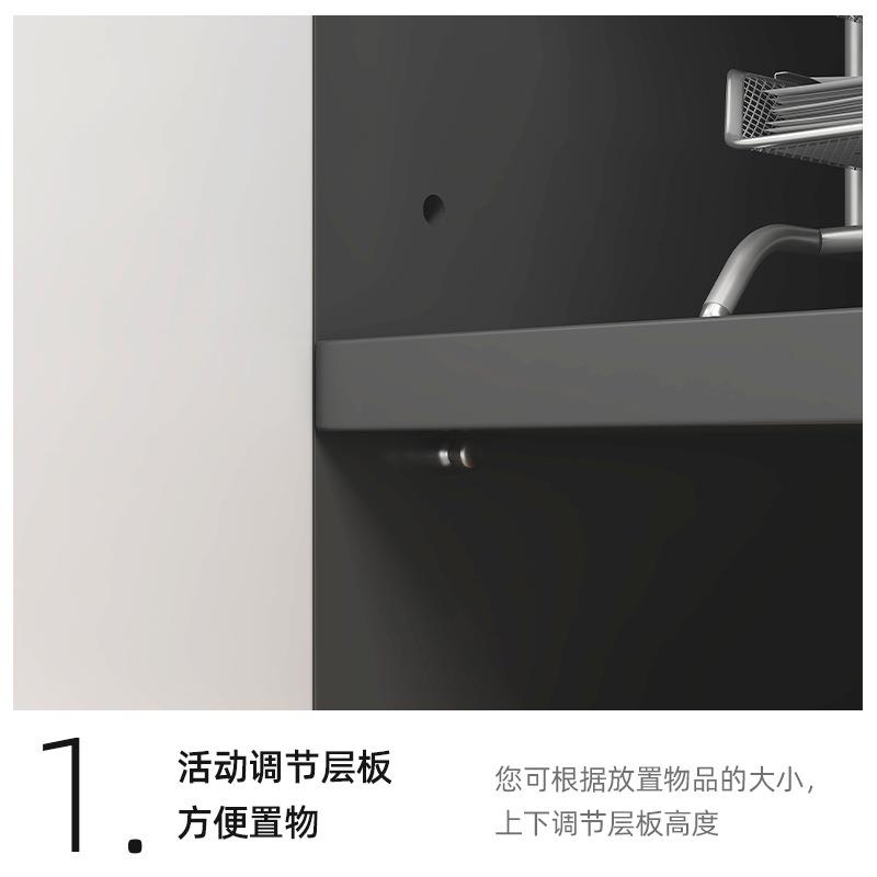 文件柜办公室带锁桌边柜木质档案收纳柜打印机置物柜资料储物柜