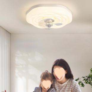 现代简灯约风灯吸顶扇灯80236风扇电扇灯 s%奶油风卧室2带024新款