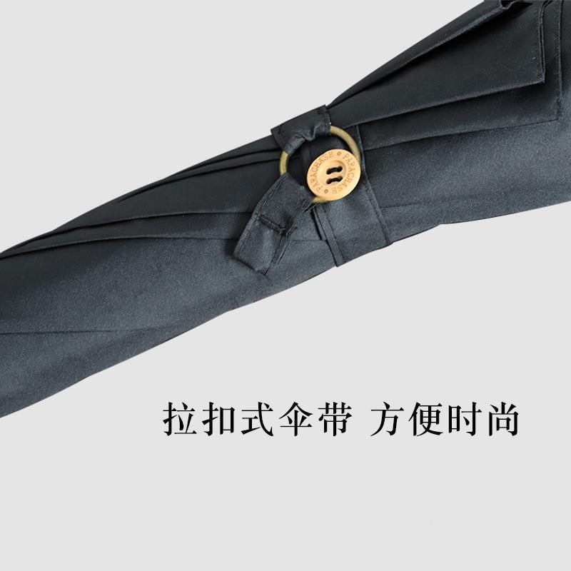 PARA7160CH柄ASE古竹藤伞晴雨两复用弯奢男士广告伞2-3人大号轻商