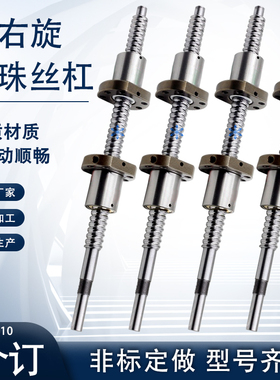 左右旋滚珠丝杆套装8010 8016 8020 10010 10020 12010正反牙丝杠