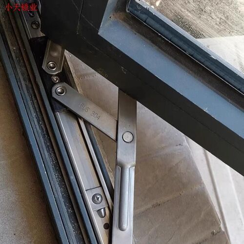 窗户铝合金加厚款平开支架铰链幕墙22槽风撑四连杆滑撑304不锈.