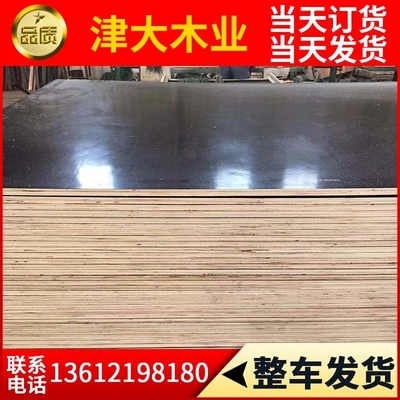 竹胶板建筑工程模板木板工地用2.44米加厚防水多层板材实木覆膜板