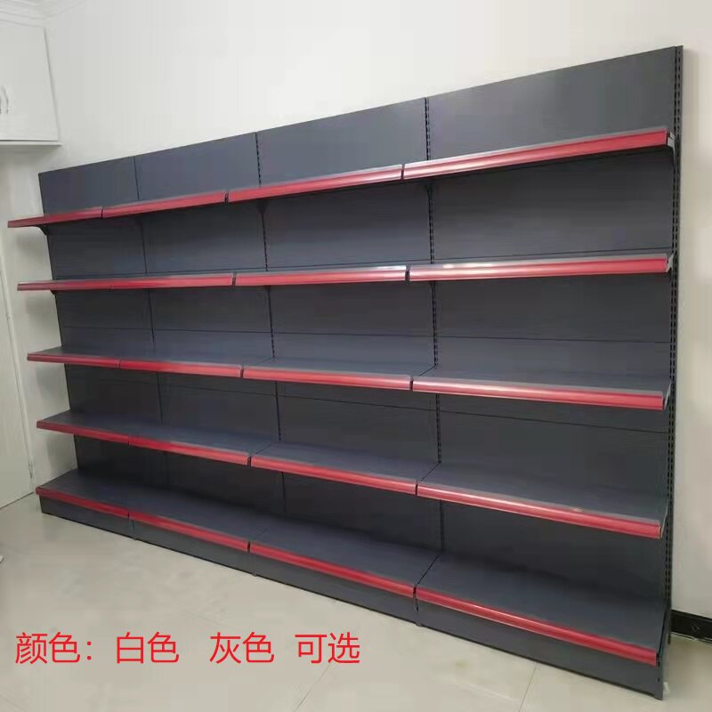 超市货架展示架小卖部便利店背板加厚架子洞洞板单面双面货架