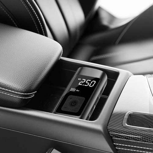 无线便携式车载充气泵打气泵电动轮胎汽车气筒智能手持用迷你12v