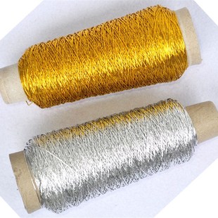 银色橡筋线 0.7mm粗金色弹力吊牌线松紧带 金银色弹力松紧绳