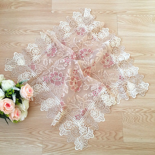 防尘布家用正方形冰柜帘布盖巾防尘罩蕾丝冰柜罩 冰柜盖布长方形