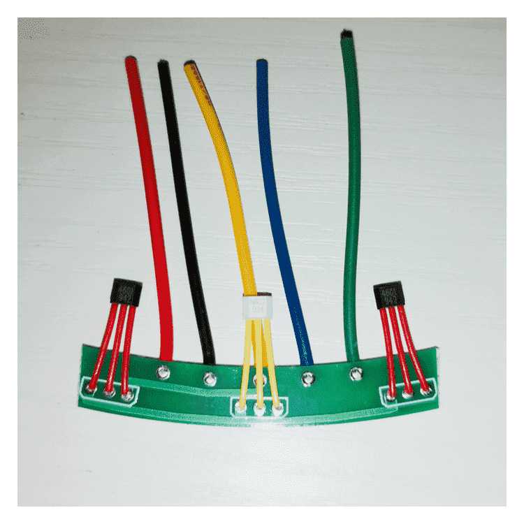 台铃新国标电动车电机霍尔213正玄波电机AH41传感器42霍尔板白色